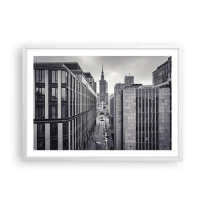 Pôster em moldura branca - Vale de Varsóvia - 70x50 cm