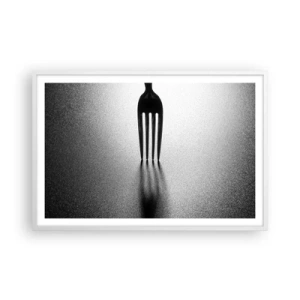 Pôster em moldura branca - Luz e sombra - 91x61 cm
