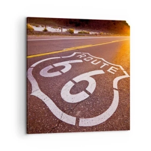 Quadro em tela - A famosa estrada 66 - 50x50 cm
