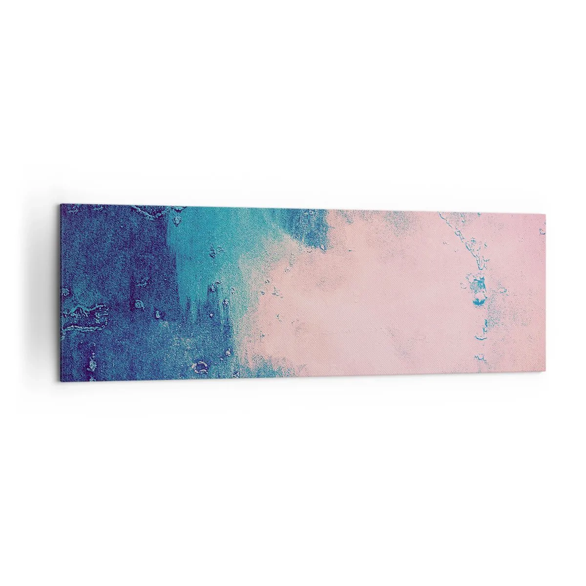 Quadro em tela - Abraço azul - 160x50 cm