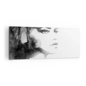 Quadro em tela - Feita de mistério e névoa - 100x40 cm