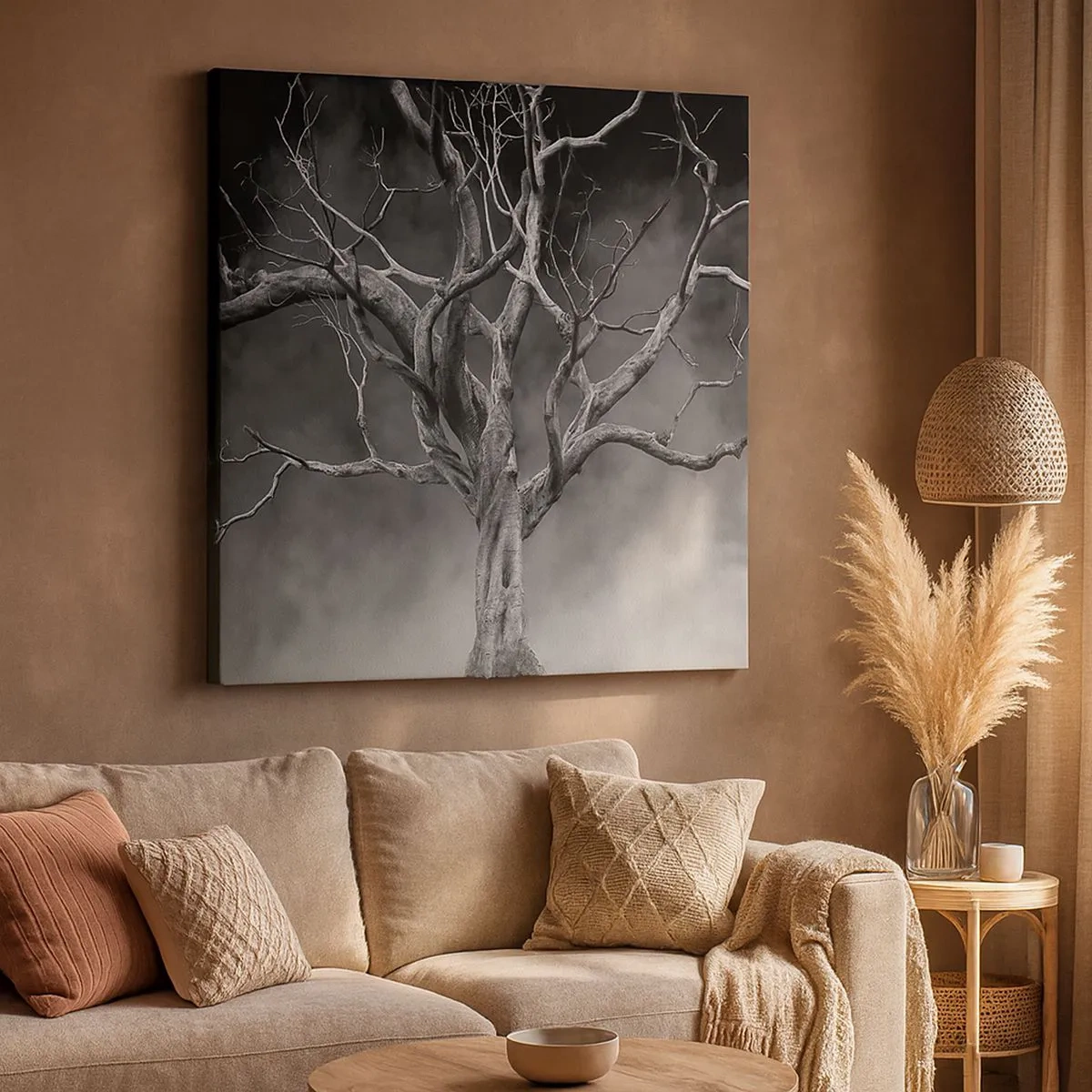 Quadro em tela - Primitivo e sagrado - 30x30 cm