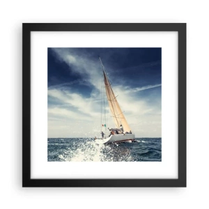 Pôster com moldura preta - Não nos alcançarão! - 30x30 cm