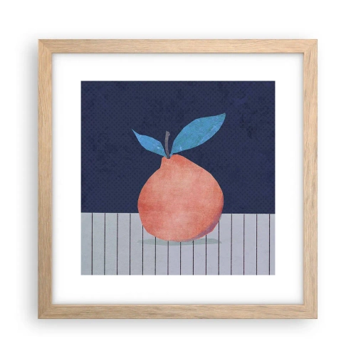 Pôster com moldura de carvalho claro - Convexidade e plano - 30x30 cm