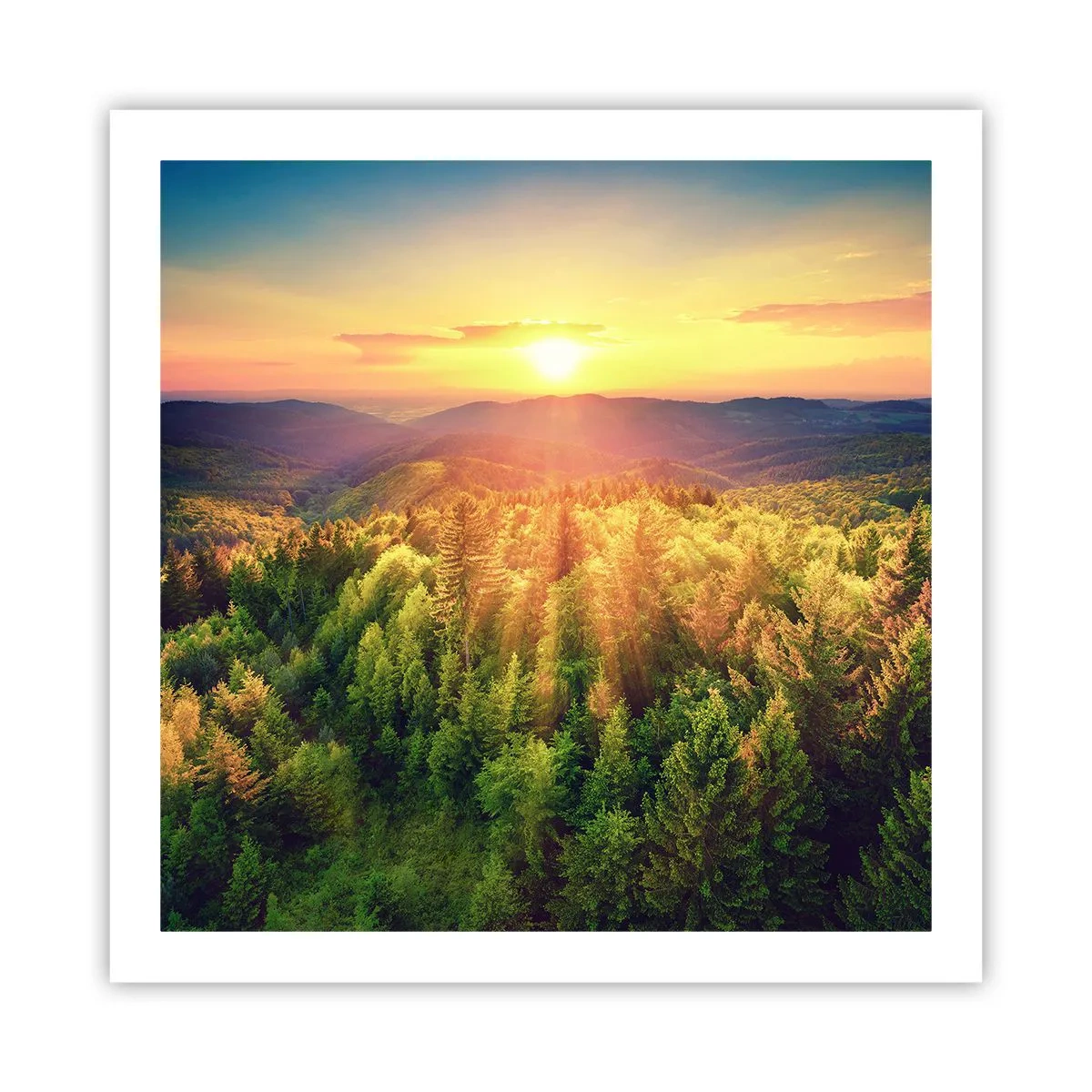 Pôster - Picos e cumes - 60x60 cm