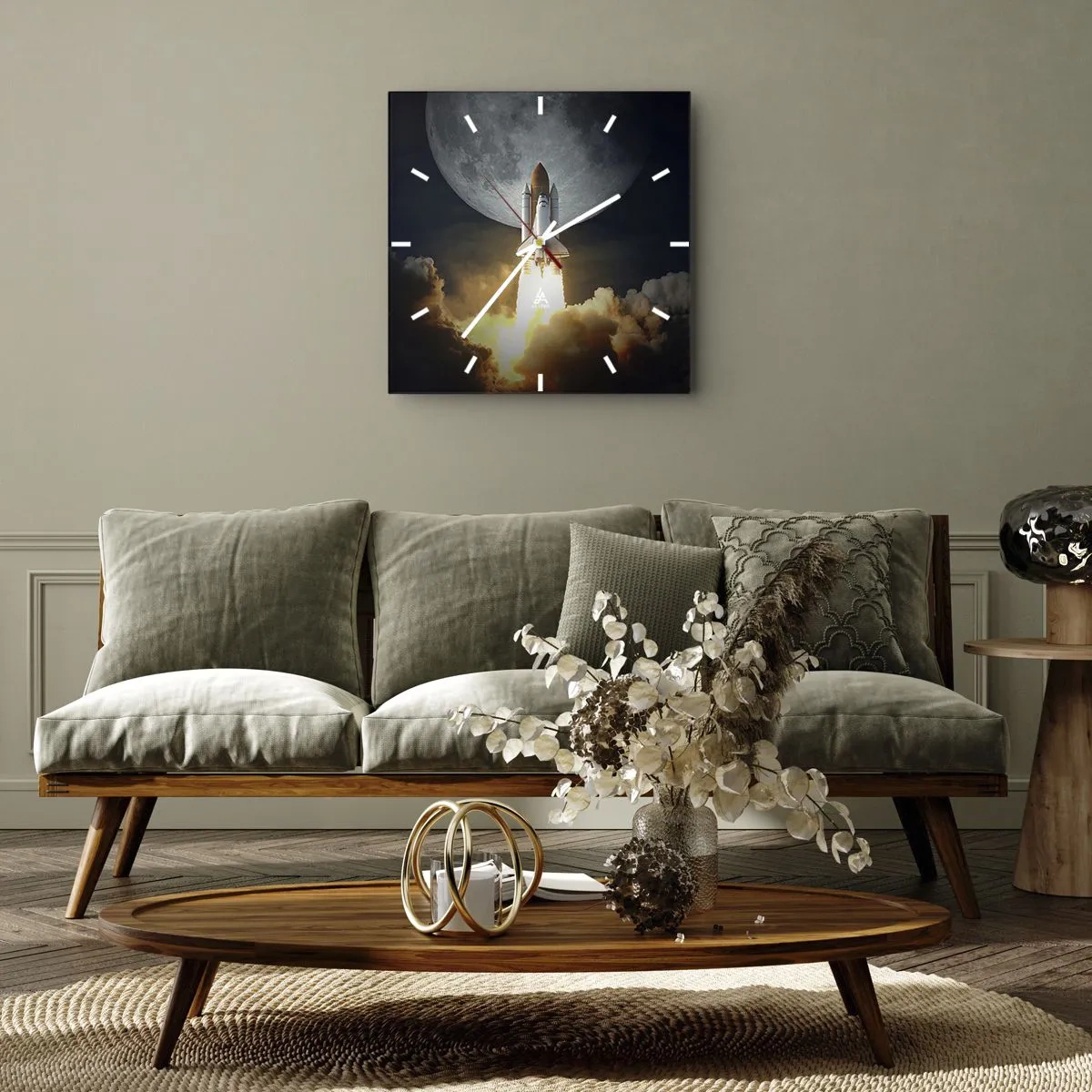 Relógio de parede - Relógio em vidro - O início de uma aventura sobrenatural - 40x40 cm