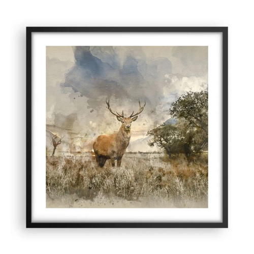 Pôster com moldura preta - Dignidade - força - dignidade - 50x50 cm