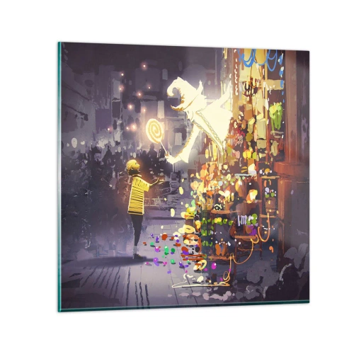 Quadro em vidro - Os feitiços existem - 40x40 cm