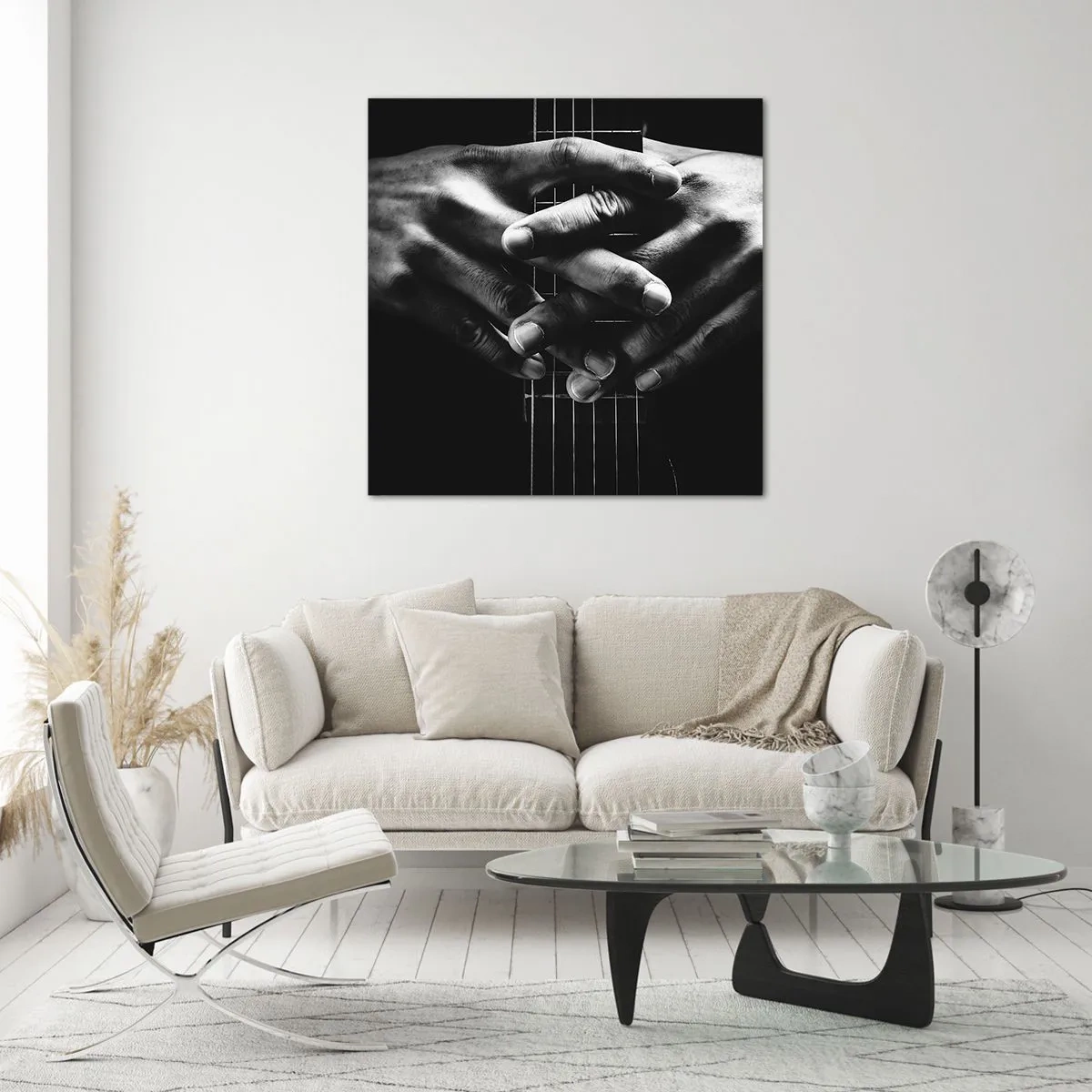 Quadro em vidro - Oração do artista - 40x40 cm