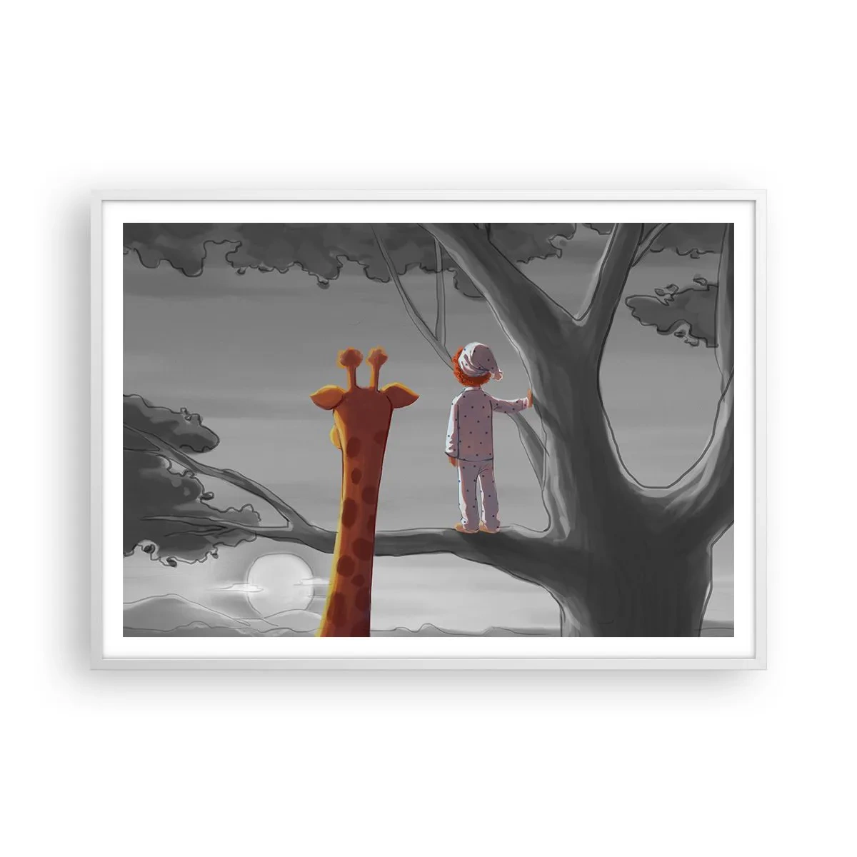 Pôster em moldura branca - Isso está realmente acontecendo - 100x70 cm