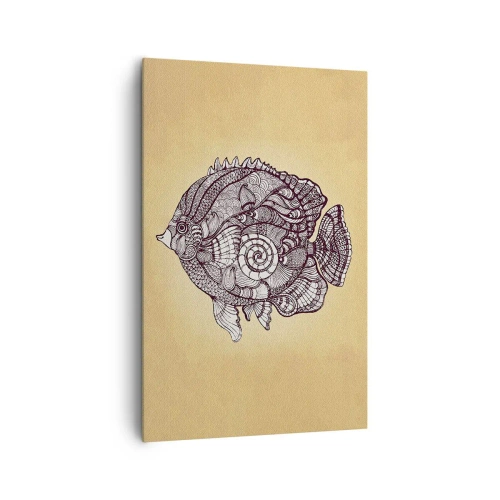 Quadro em tela - De um oceano de enfeites - 80x120 cm