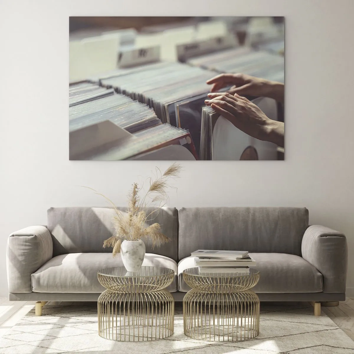 Quadro em vidro - Em busca de emoções - 70x50cm - Em busca de emoções - Decoração de parede moderna para a sala de estar e quarto ARTTOR