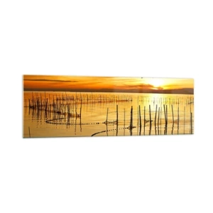 Quadro em vidro - Na pescaria - 160x50 cm