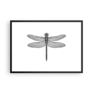 Pôster com moldura preta - Precisão da natureza - 70x50 cm