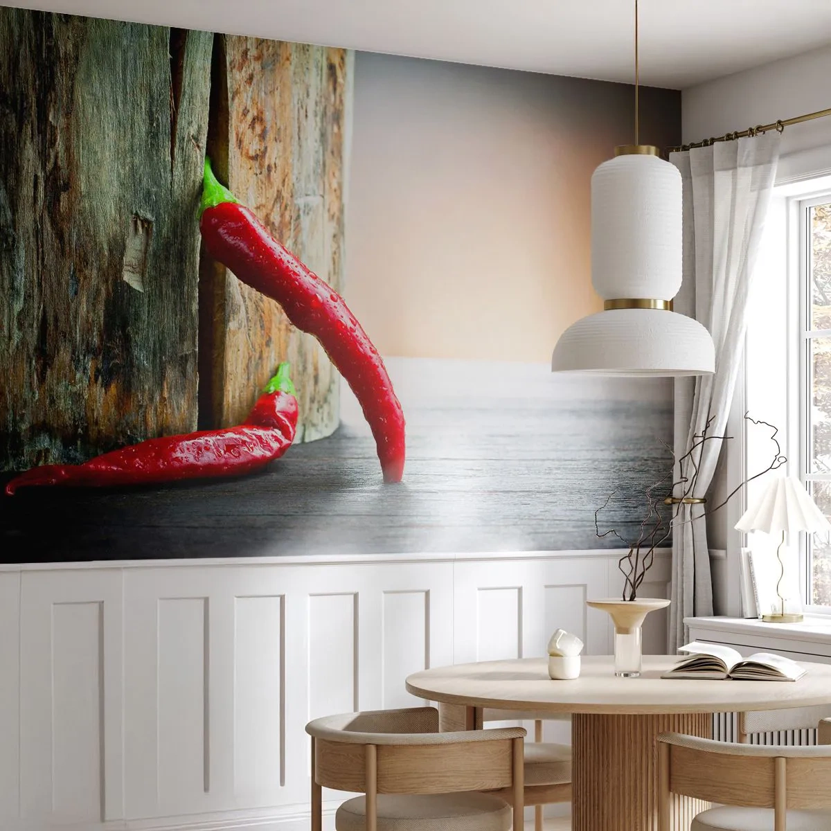 Papel de Parede Standard Eco - Red hot chili peppers - Pimenta, Pimenta, Tempero - 150x105 cm