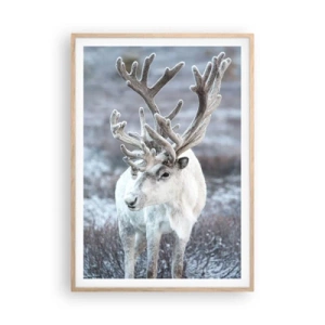 Pôster com moldura de carvalho claro - Retrato ao sol - 70x100 cm