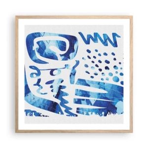 Pôster com moldura de carvalho claro - Voltar às raízes - 60x60 cm