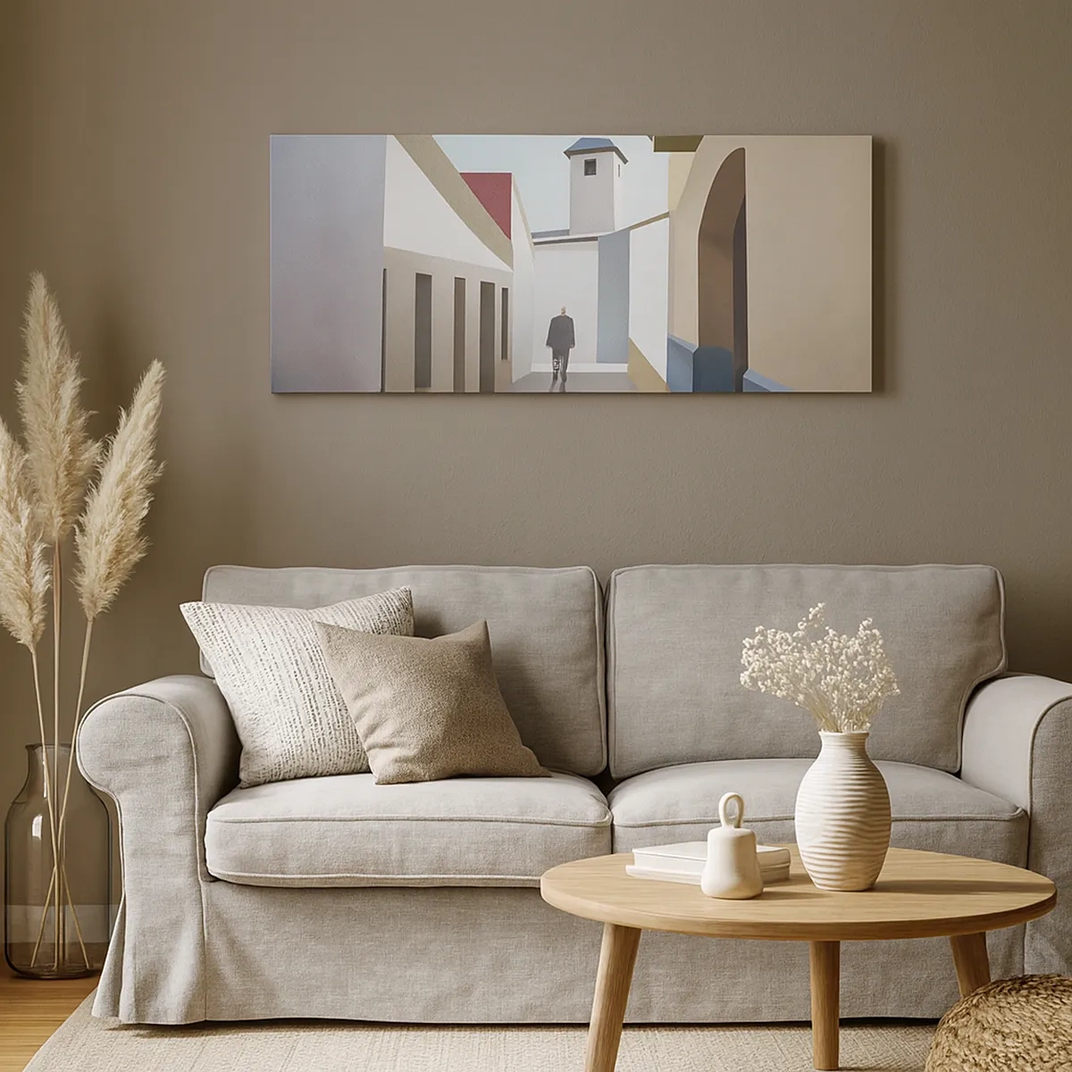 Quadro em tela - Um passeio ensolarado - 30x30 cm