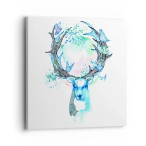 Quadro em tela - A força e a delicadeza da natureza - 30x30 cm