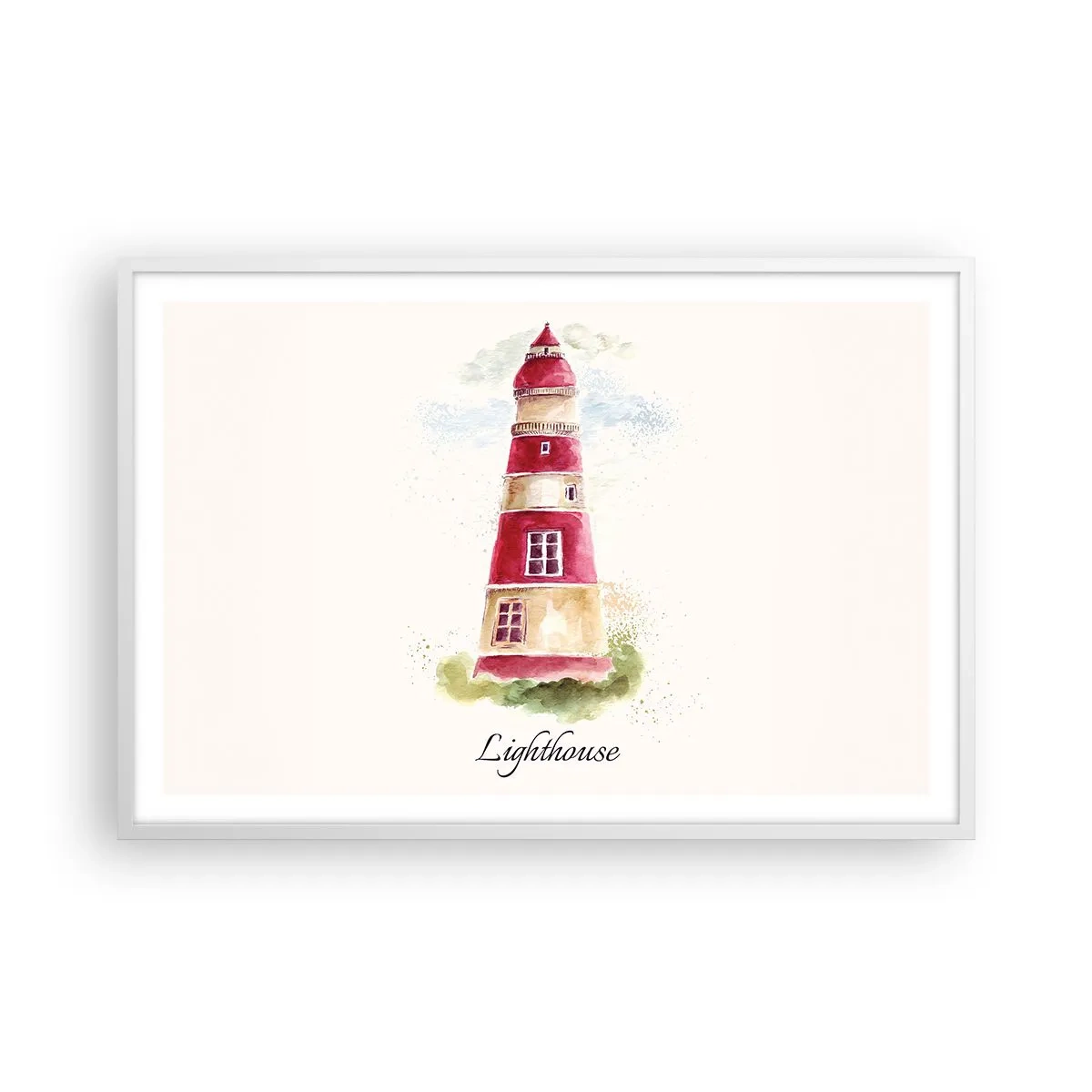 Pôster em moldura branca - Sempre há clima - 91x61 cm