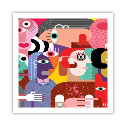 Pôster - Viemos da parte do Sr. Picasso - 60x60 cm