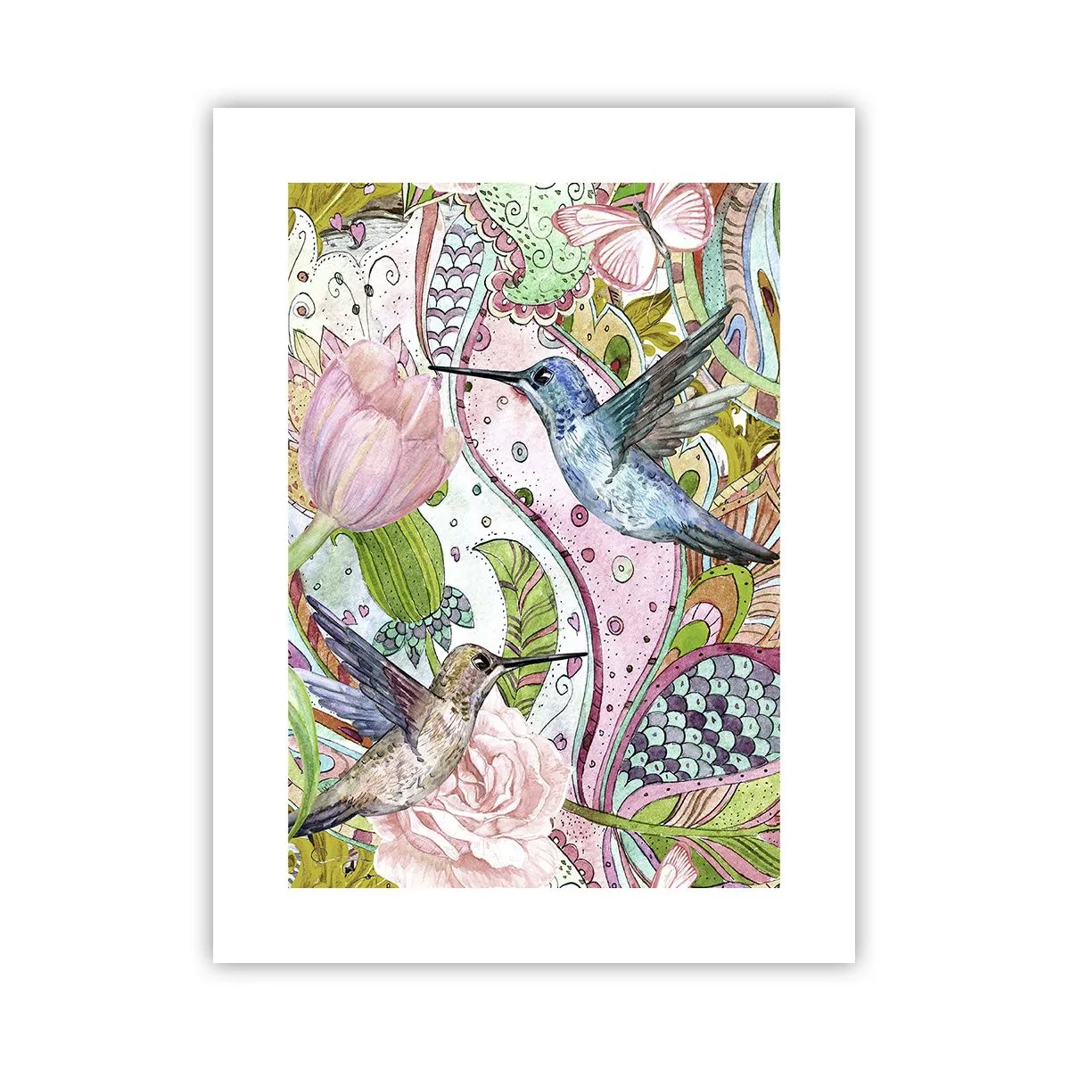 Pôster - Emaranhados em trepadeiras - 30x40 cm