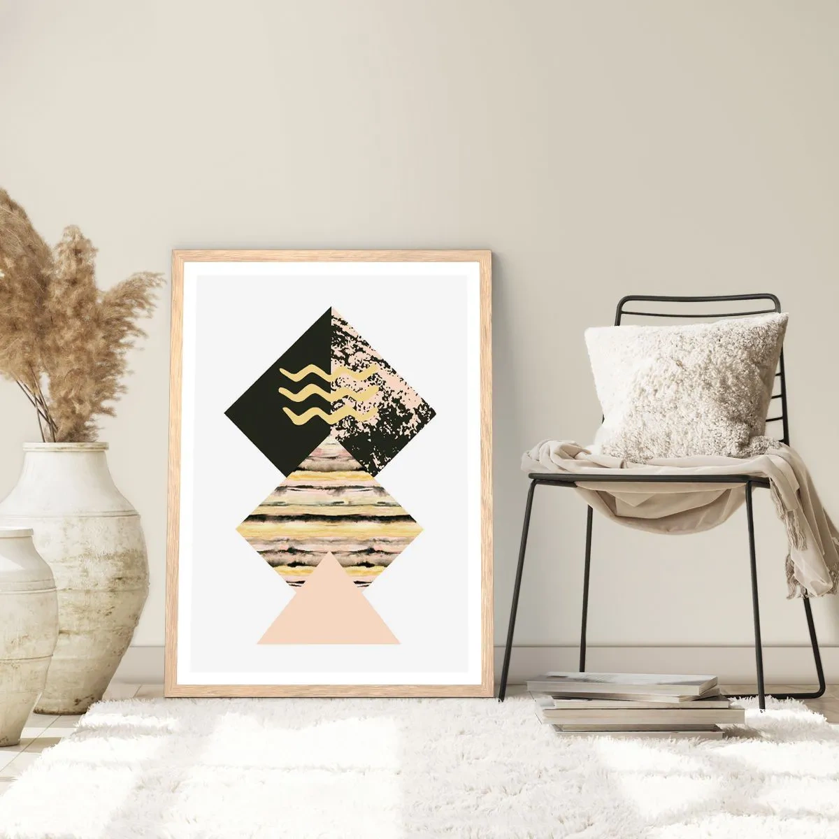 Pôster com moldura de carvalho claro - Não é tão simples assim - 61x91 cm