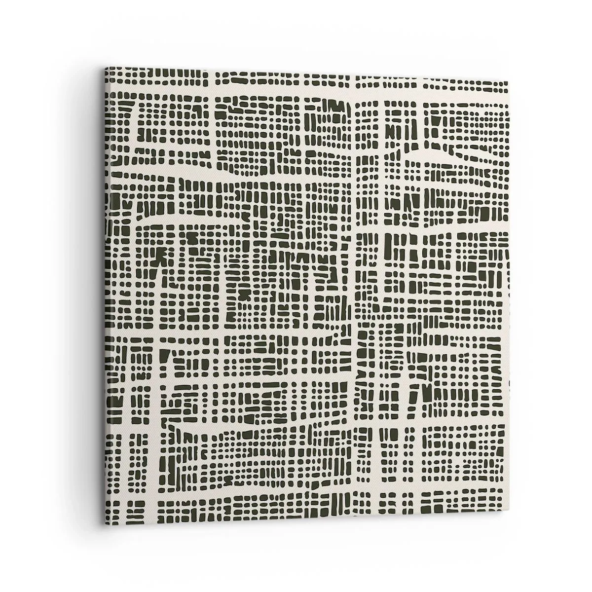 Quadro em tela - Uma composição tecida - 60x60 cm