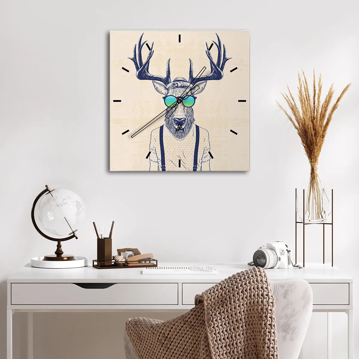 Relógio de parede - Relógio em vidro - E quem esperavas? - 30x30 cm