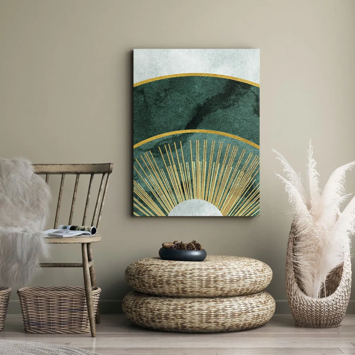 Quadro em tela - Outro sistema solar - 55x100 cm