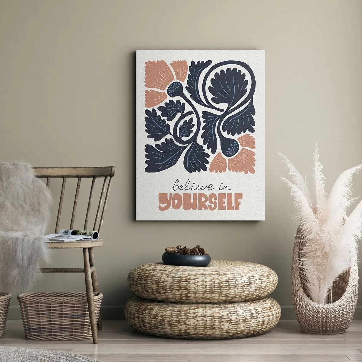 Quadro em tela - E floresces - 70x100 cm