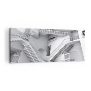 Quadro em tela - Paradoxos do espaço - 100x40 cm