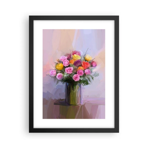Pôster com moldura preta - Beleza retida - 30x40 cm