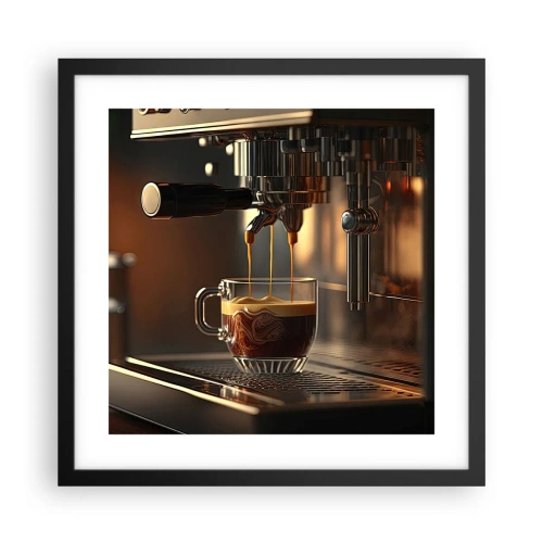 Pôster com moldura preta - Uma mistura sensual - 40x40 cm