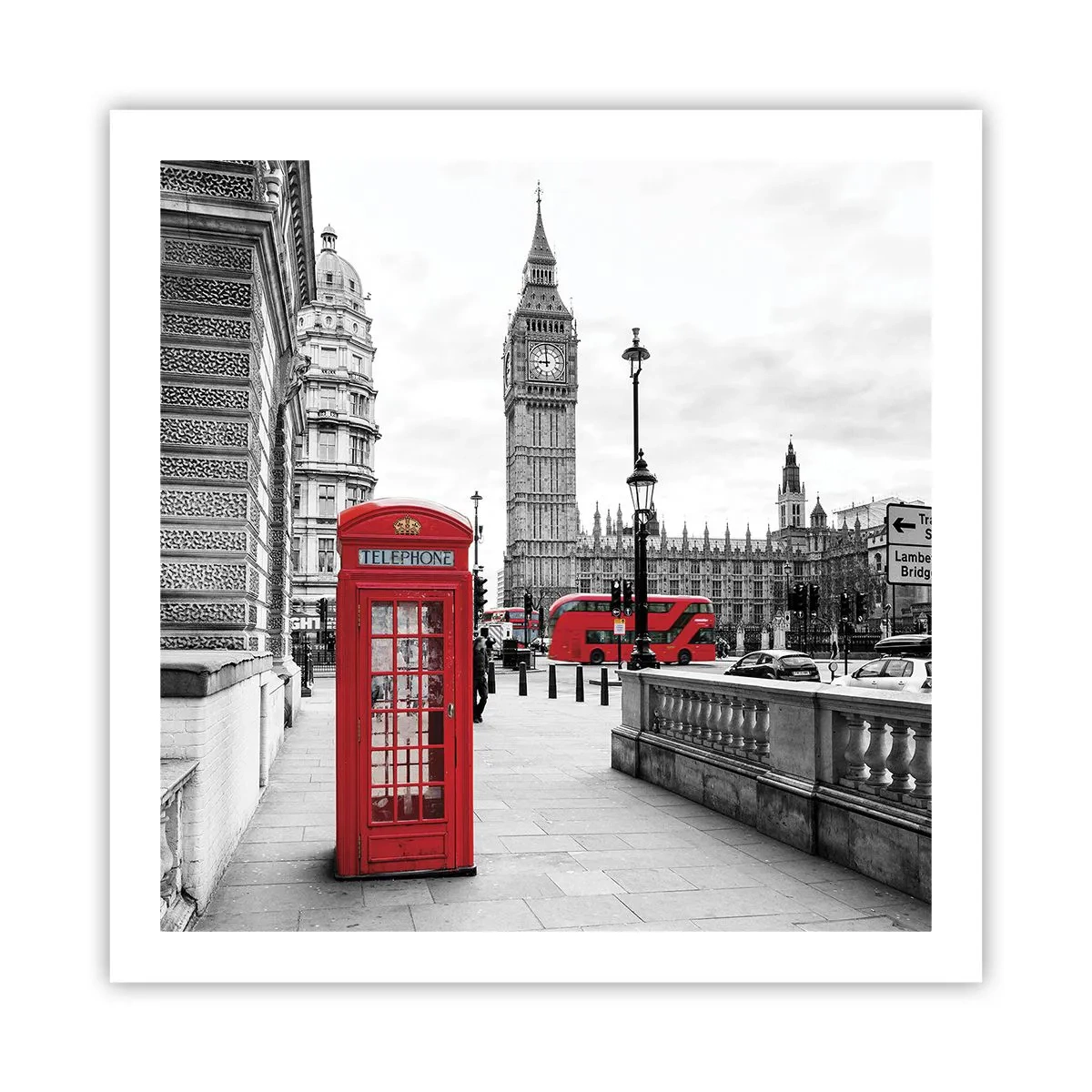 Pôster - Sem dúvida, Londres - 60x60 cm