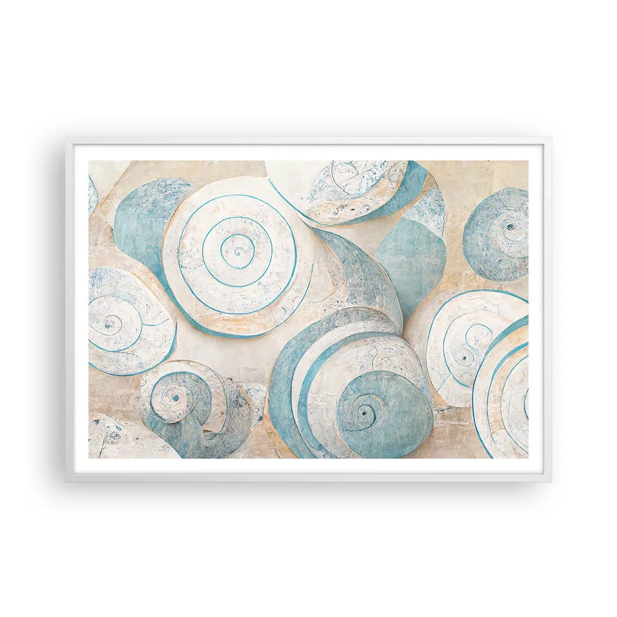 Pôster em moldura branca - O que há dentro da casca? - 100x70 cm