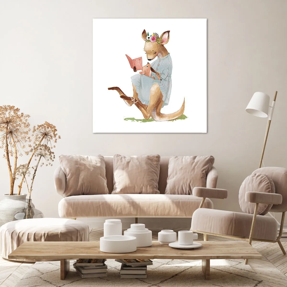 Quadro em tela - Leia para mim, mamãe - 70x70 cm