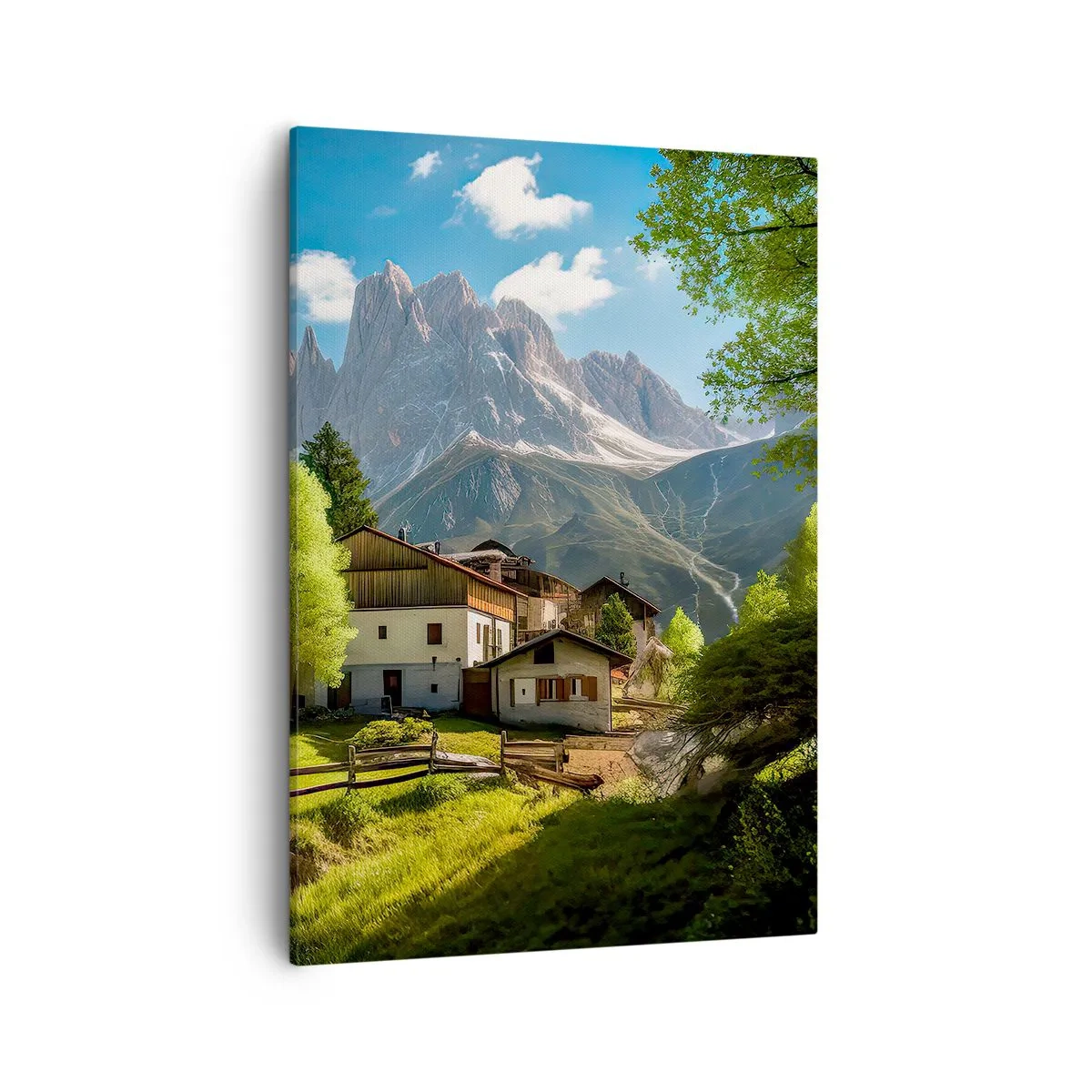 Quadro em tela - Idílio alpino - 50x70 cm