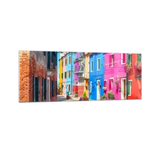 Quadro em vidro - A Cidade dos Papagaios - 140x50 cm