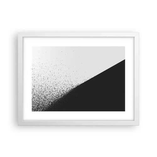 Pôster em moldura branca - Cada vez mais rápido, cada vez mais - 40x30 cm