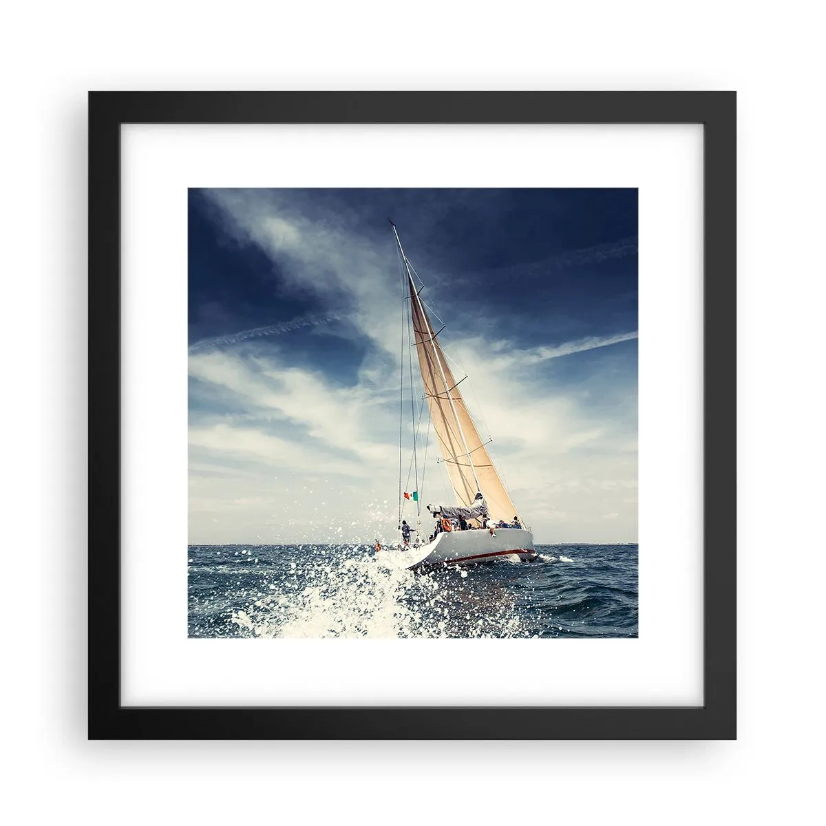 Pôster com moldura preta - Não nos alcançarão! - 30x30 cm