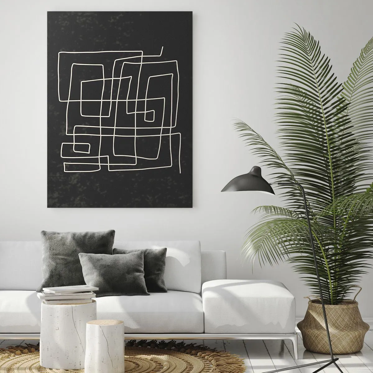Quadro em vidro - Não é tão simples - 50x70 cm