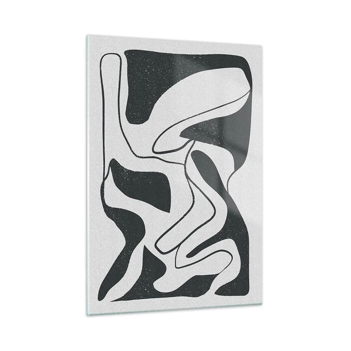 Quadro em vidro - Labirinto abstrato divertido - 50x70 cm
