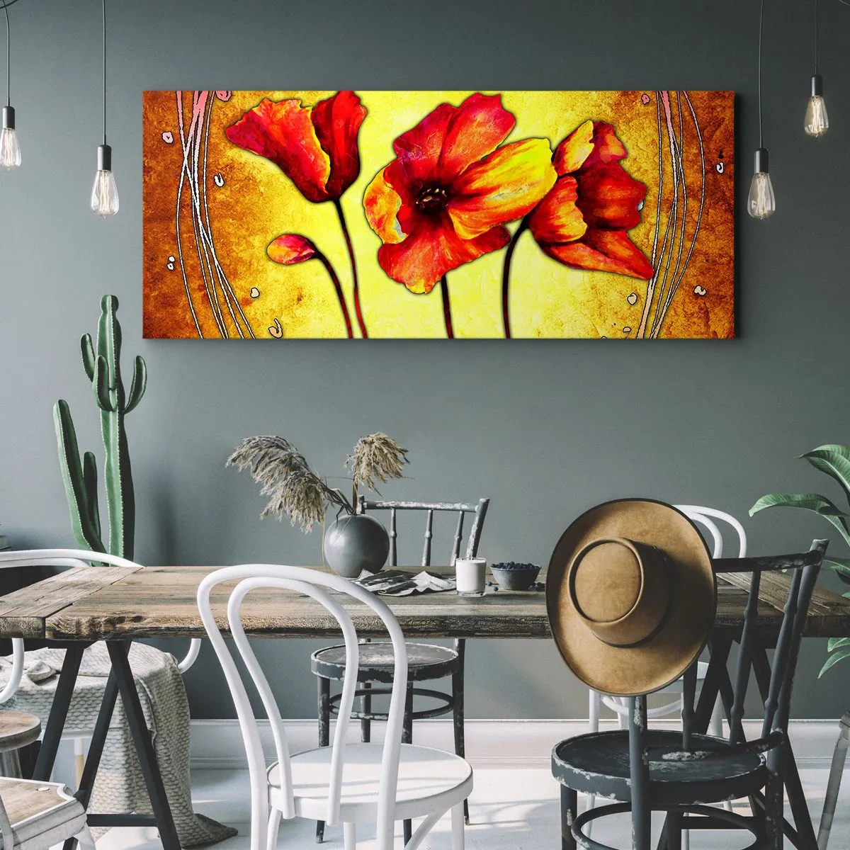 Quadro em tela - Decoração da secessão  - 120x50 cm
