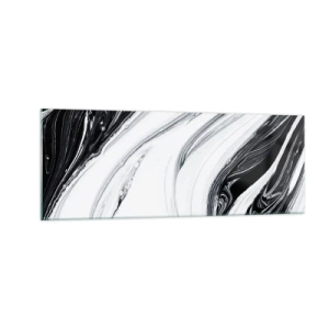 Quadro em vidro - Uma combinação de opostos - 140x50 cm