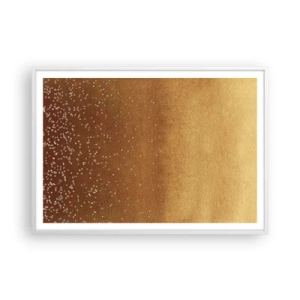 Pôster em moldura branca - O nascimento da luz - 100x70 cm