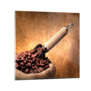 Quadro em vidro - Na fonte do sabor - 60x60 cm