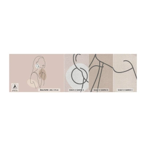 Amostra de papel de parede Premium Canvas - Um ícone da feminilidade - Abstração, Mulher, Gráficos - 100x30 cm