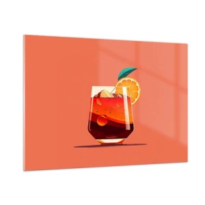 Quadro em vidro - Refresco de verão - 100x70 cm