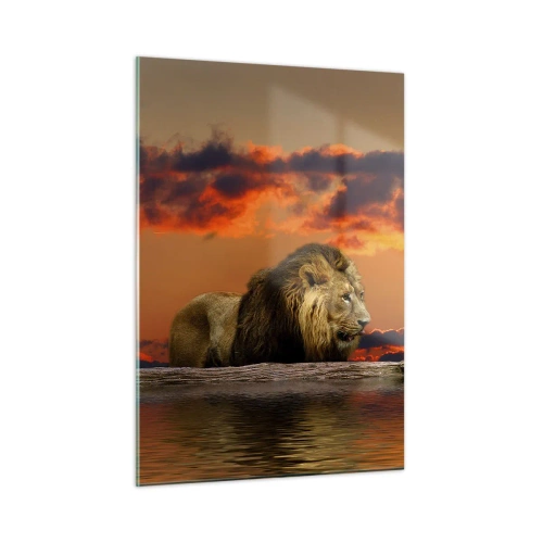 Quadro em vidro - Rei da natureza - 50x70 cm